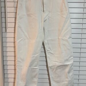 White High-Waisted Hollister Jeans